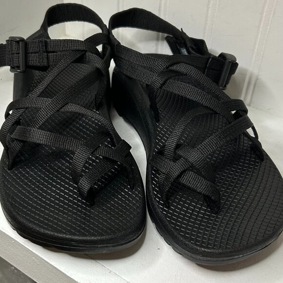 Chaco Shoes - Womens Chaco Z/Cloud X2 Sandal - Solid Black Size 8